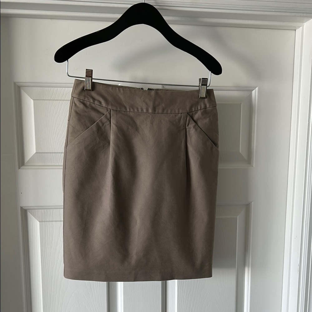 Ann Taylor Classic Brown Mini Skirt